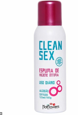 Clear Sex Espuma Higiene Íntima Uso Diário 125ml Hot Flowers