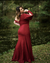 Vestido Longo Plus Size Marsala Maitê na internet