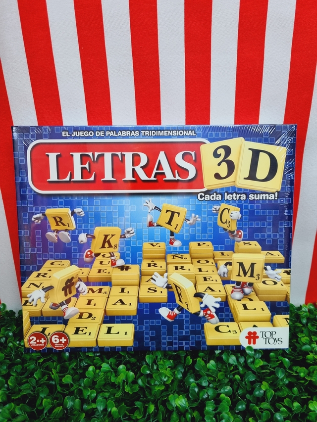 Letras 3d Juego De Palabras Top Toys Original Educando