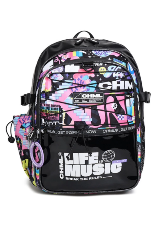 Mochila Espalda Holografica FESTIVAL BLACK 17 de Chimola 270740