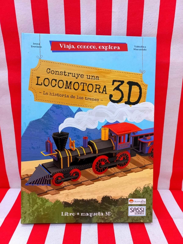 Libro + maqueta 3D: Construye una Locomotora de Manolito