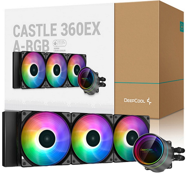 Water Cooler Deepcool Castle 360ex Argb 360mm - DP-GS-H12W-CSL360EX-AR