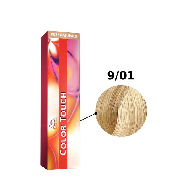Tonalizante Wella Color Touch 60ml - Cor 9/01 Louro Ultraclaro Natural  Acinzentado