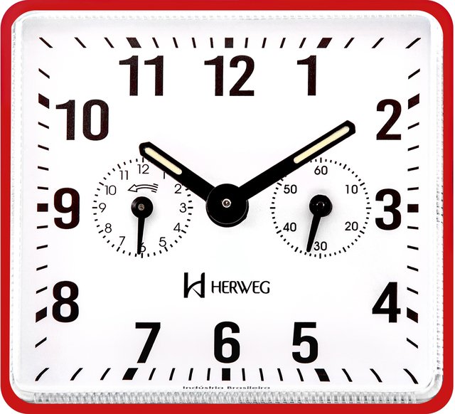 Relógio Despertador Mecânico - 2206 - Herweg