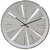 Relógio Parede Clássico Metalizado Analógico Cromado Herweg 6497 -028