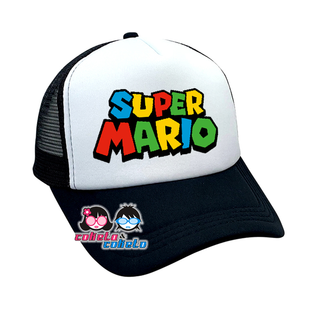 Gorra Trucker Super Mario Bros, logo