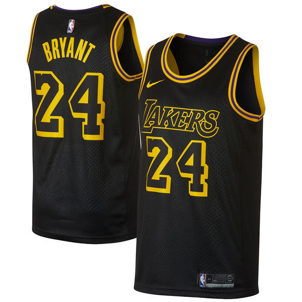 Kobe Bryant No.24 Los Angeles Lakers 2017-18 City Edition Jersey