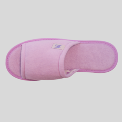 PANTUFLA MUJER BASICA TOWEL PUNTA ABIERTA BOCA RATON - ART. 1-V en internet