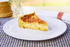 QUICHE DE QUEIJO COM ALHO-PORÓ na internet