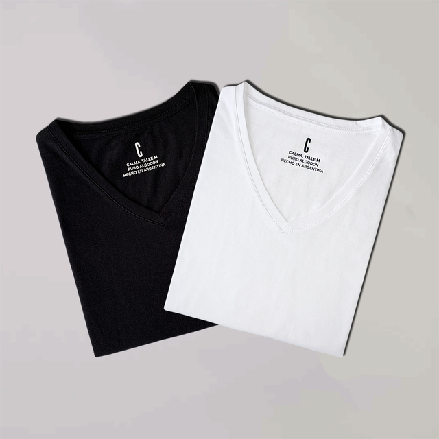 Remeras cuello v hombre sale