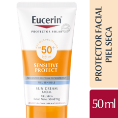Eucerin Sensitive Protect SPF 50 Sun Cream Facial Piel Seca - 50 ml