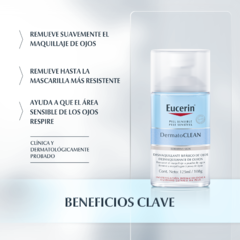 Eucerin DermatoCLEAN Desmaquillante Bifasico de Ojos - 125 ml en internet