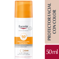 Eucerin Photoaging Control SPF 50 CC Medio Sun Cream Color - 50 ml