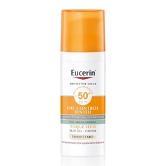 Eucerin Oil Control Tinted SPF 50 Toque Seco Tono Claro - 50 ml