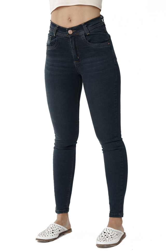 Pantalon Clasico Semi Oxford Mujer Tiro Alto Cenitho Jeans