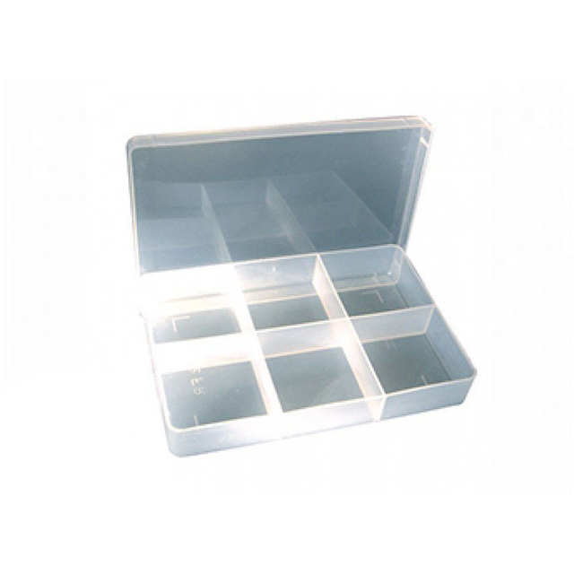 Paquete de 6 cajas organizadoras de plástico para abalorio, 15