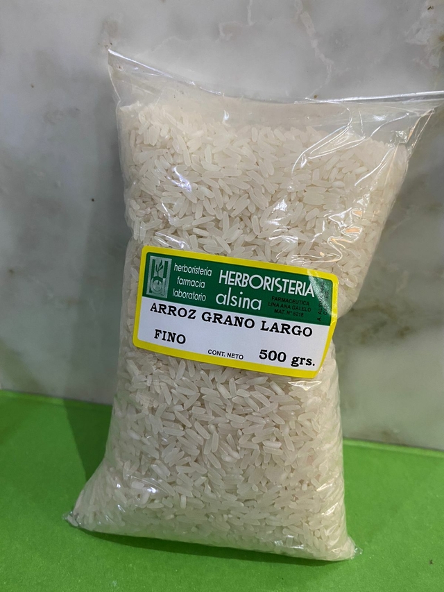 Arroz integral grano largo x 500 gr - Dietetica Lanus