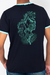 Camiseta Endure and Survive detalhe costas PRETO E VERDE - Unissex