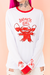 Camiseta Manga Longa Badness Level detalhe manga BRANCO E VERMELHO - Unissex - Nerd Universe