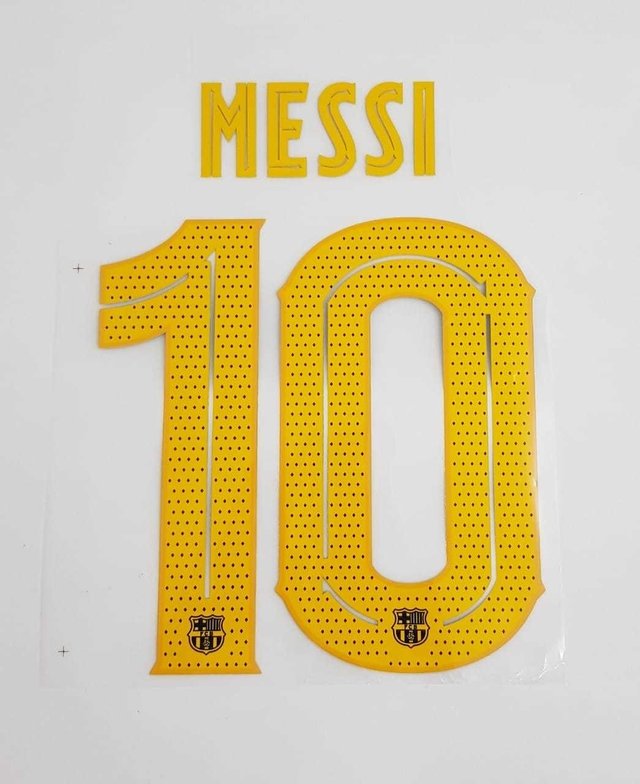 Nome e Número Personalização Camisa Barcelona Messi 10