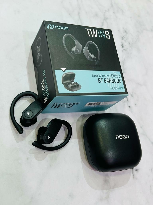 AURICULARES TWINS 12 NOGA BLACK