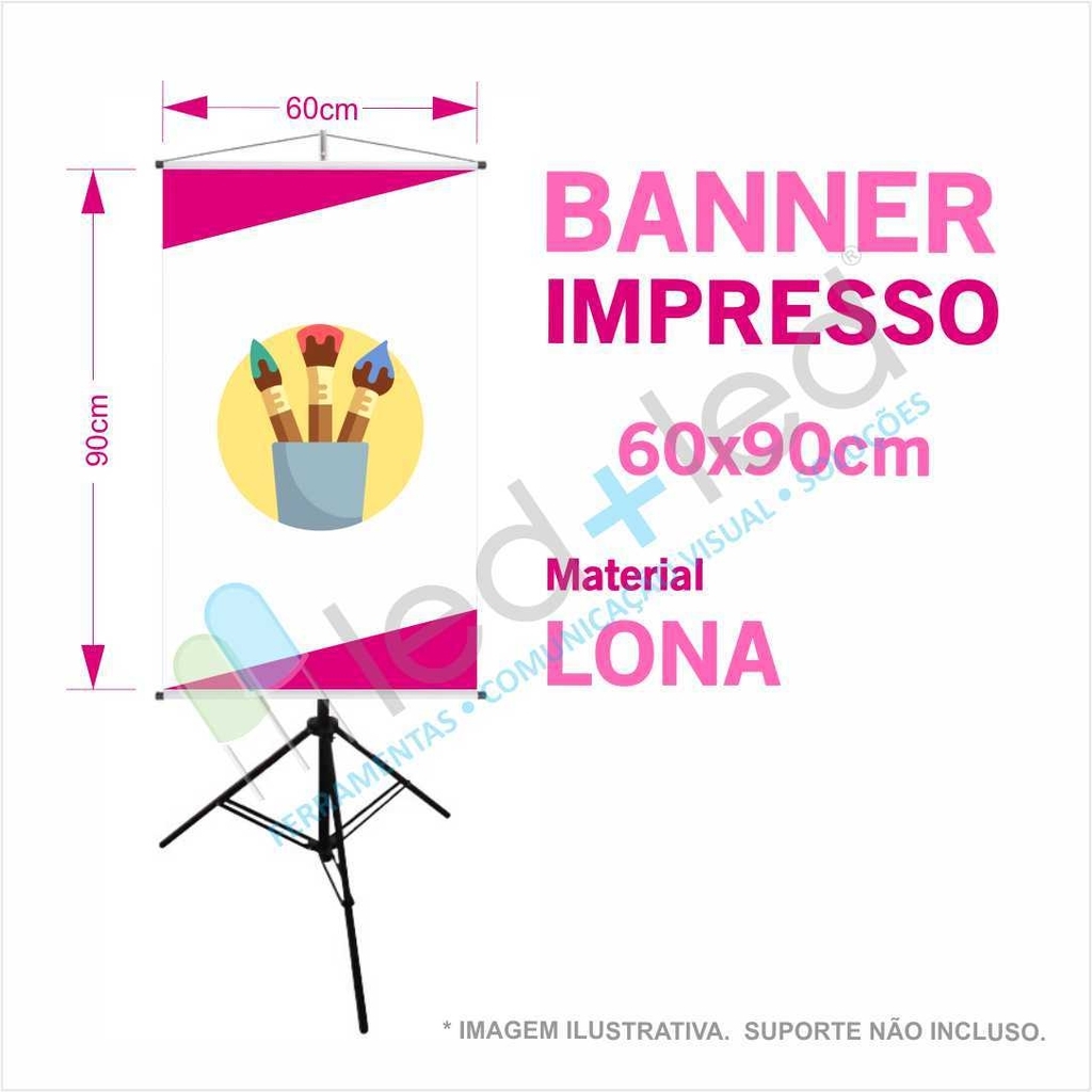 Banner Lona Impressa 60x90cm