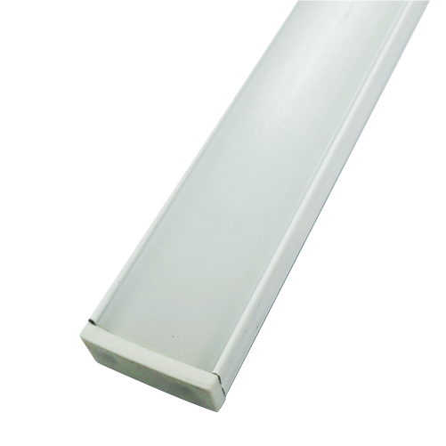 5 Perfil LED Sobrepor 17x7mm Branco Barra com 2,00m