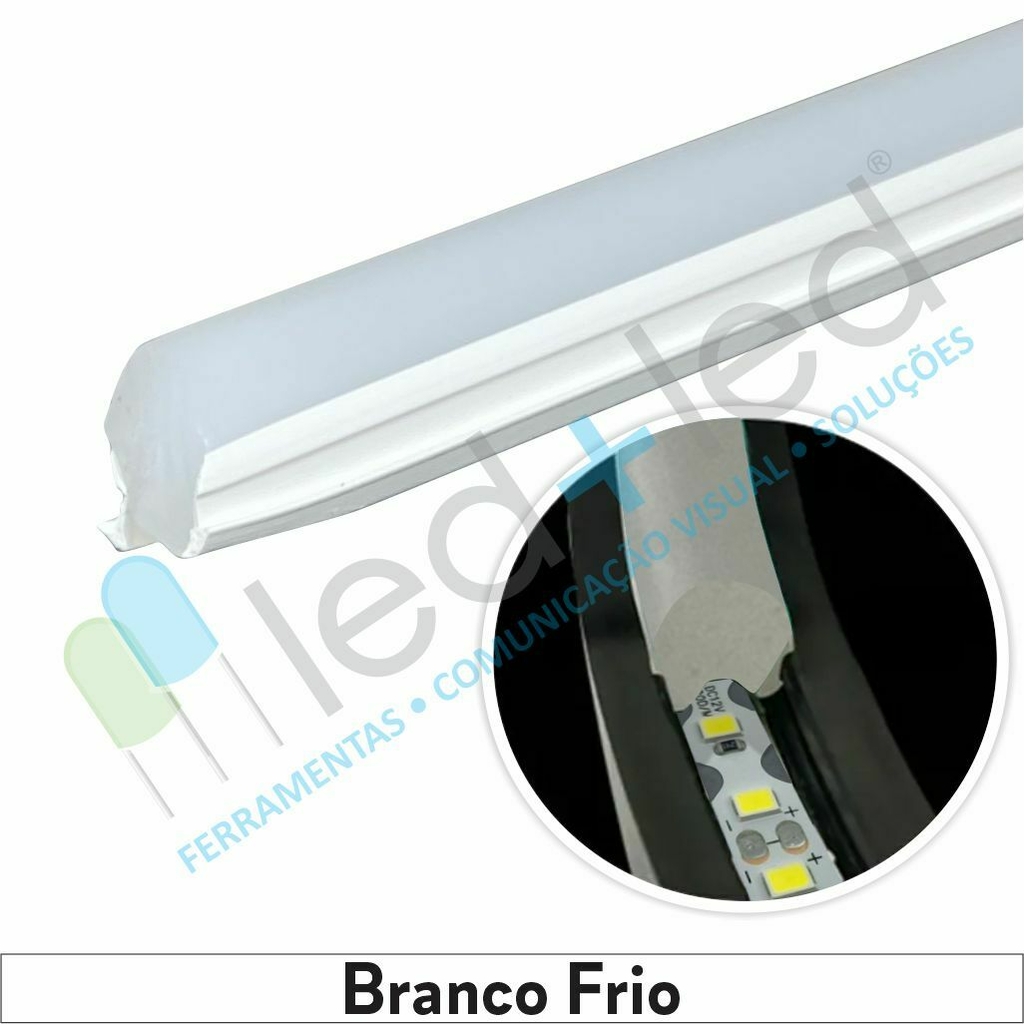 Neon LED Segunda Geração 5 metros Branco Frio 6mm c/ Fita LED IP20