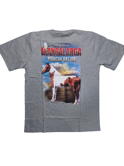 Camiseta Feminina Cavalo Marrom Frente Country Tshirt