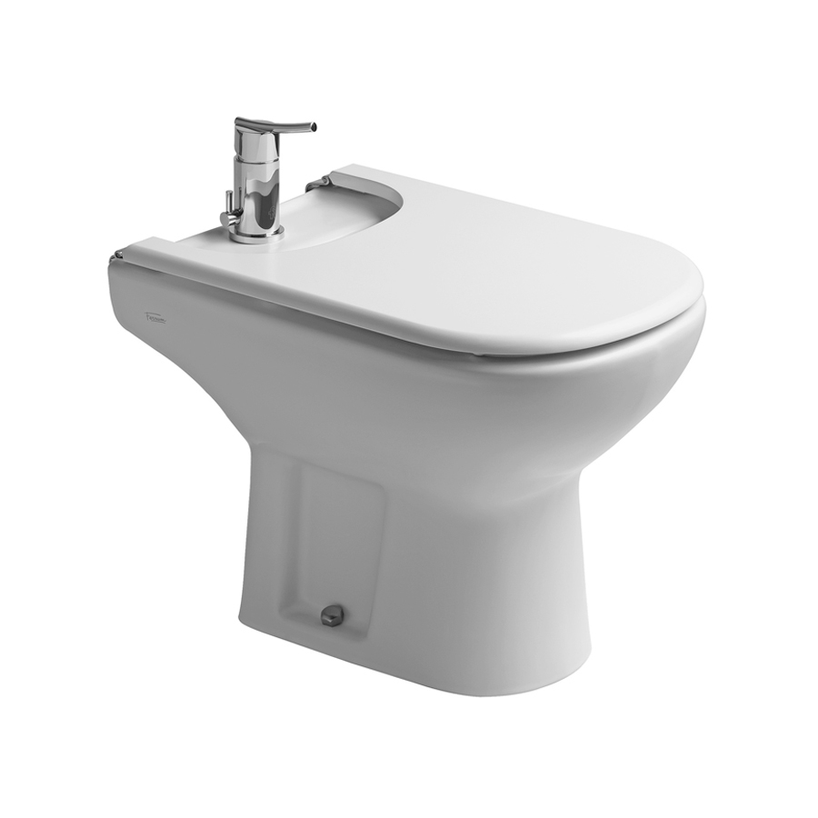 COMBO SANITARIOS FERRUM BARI BIDET 1 A DEPOSITO INODORO CORTO TAPAS