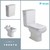 COMBO SANITARIOS FERRUM TRENTO | INODORO LARGO + DEPÓSITO + BIDET 3 AG