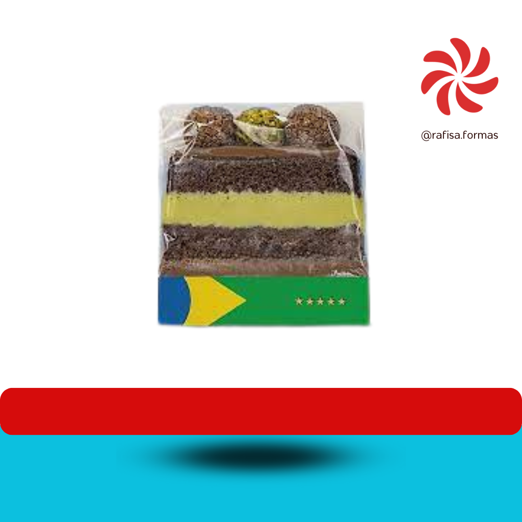 EMBALAGEM SLICE CAKE BOLO FATIA - BANDEIRA C/05