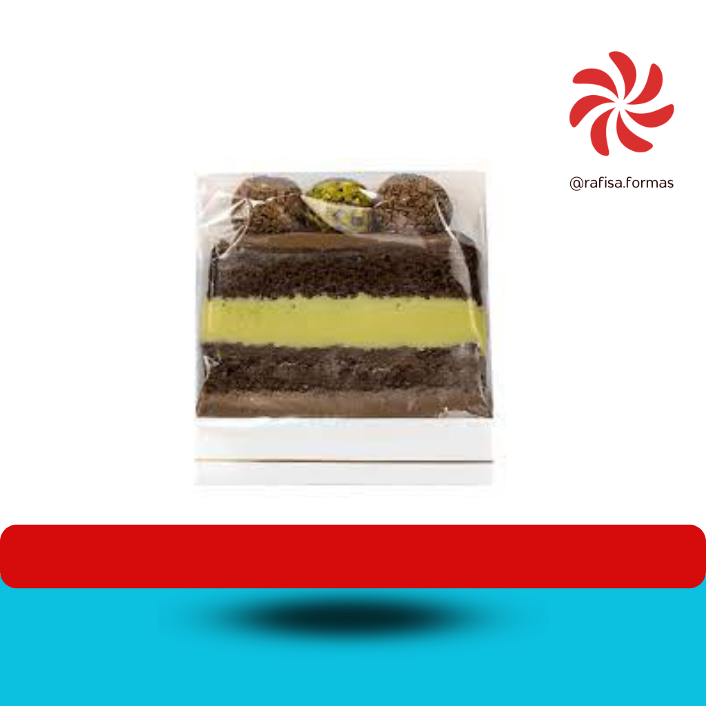 EMBALAGEM SLICE CAKE BOLO FATIA - BRANCO LINHA DOURADO C/5UN