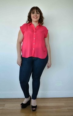 Camisa fucsia sin mangas Candelaria