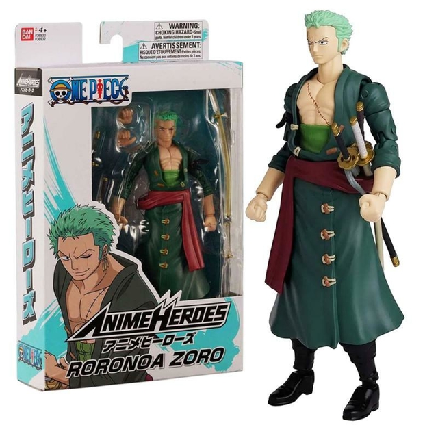 Zoro ANIME HEROES BANDAI Review en Español 