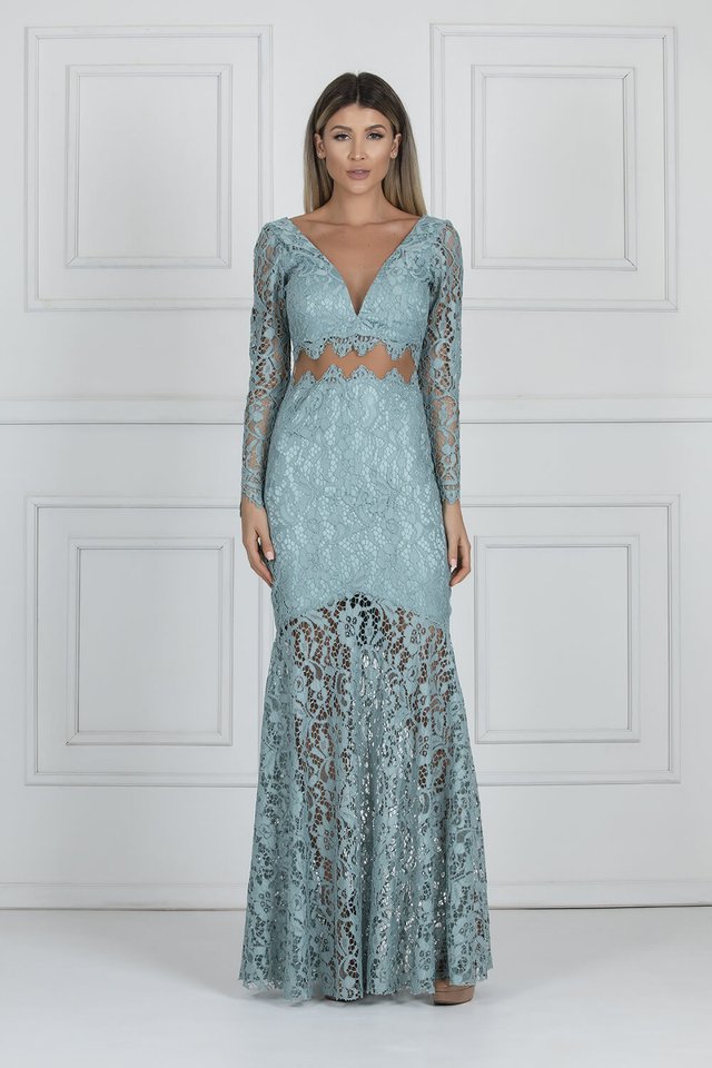 Vestido longo 2025 em renda