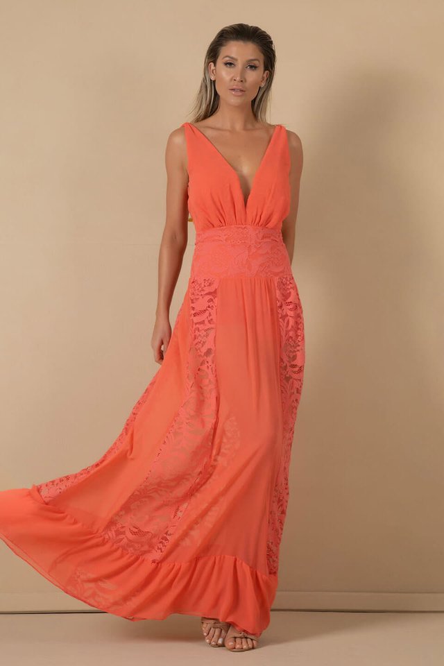 Vestido musseline com renda sales