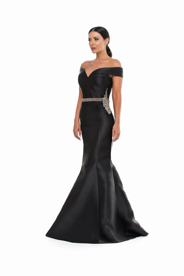 Vestido longo cheap sereia preto