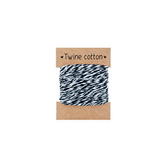 Twine cotton Preto bicolor - comprar online