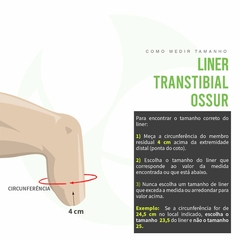 Combo 2 Liners Transtibial Iceross Seal-In X5 Cinza I-3663 - Ossur