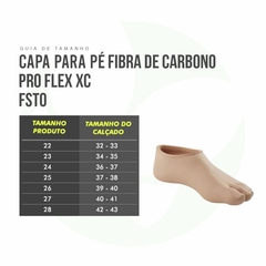 Capa Estética Pé Protético Pro-Flex Xc, Xc Torsion E Lp Fst0 - Ossur