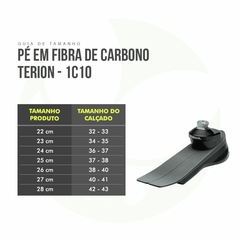 Pé Protético De Fibra De Carbono Terion 1C10 - Ottobock