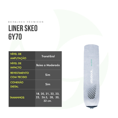 Liner Transtibial Com Conexão  Skeo 6Y70 - Ottobock