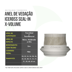 Anel De Vedação Transtibial E Transfemural Iceross Seal-In X-Volume I-Sxv0 - Ossur