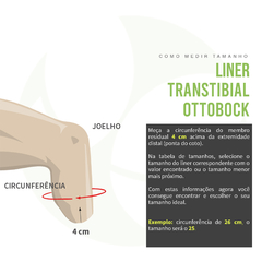Liner Transtibial Com Conexão  Caleo 6Y90 - Ottobock