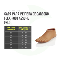 Capa Estética Pé Protético Flex-Foot Assure Fsl0A - Ossur