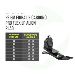 Pé Protético Em Fibra De Carbono Pro-Flex Align Pla0 - Ossur
