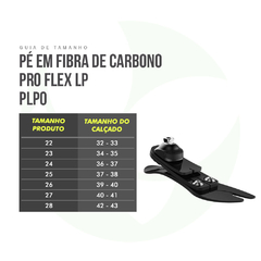 Pé Protético Em Fibra De Carbono De Perfil Baixo Pro-Flex Lp Plp0 - Ossur