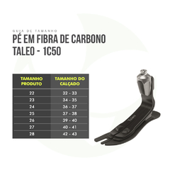 Pé Protético De Fibra De Carbono Taleo 1C50 - Ottobock