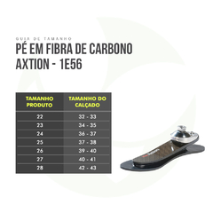 Pé Protético De Fibra De Carbono Axtion 1E 56 - Ottobock